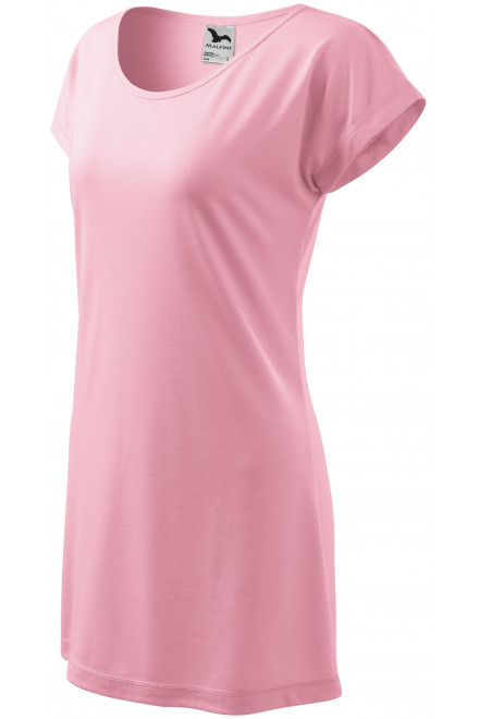 Tricou / rochie lungă pentru femei, roz