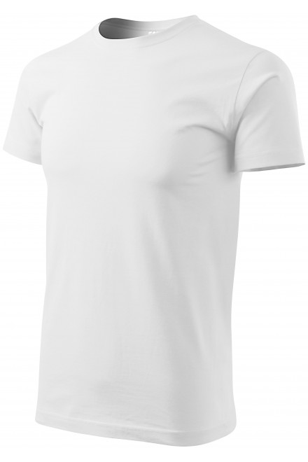 Tricou simplu pentru bărbați, alb, tricouri simple