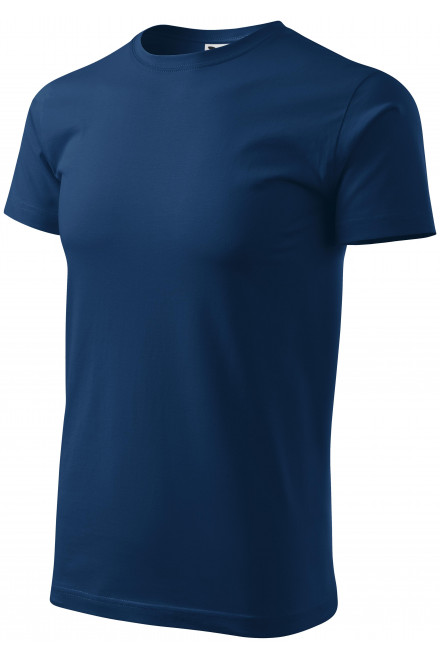 Tricou simplu pentru bărbați, albastru de noapte, tricouri pentru imprimare