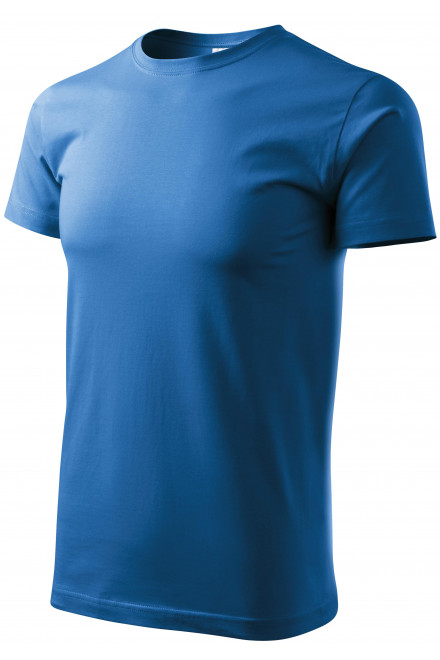 Tricou simplu pentru bărbați, albastru deschis, tricouri cu mânecă scurtă