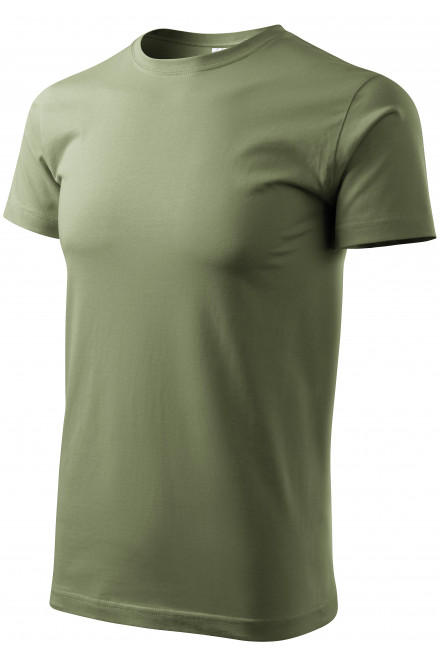Tricou simplu pentru bărbați, khaki, tricouri verzi