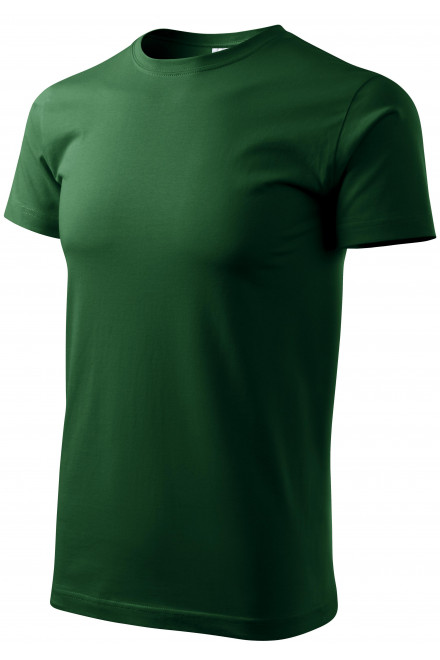 Tricou simplu pentru bărbați, sticla verde, tricouri cu mânecă scurtă
