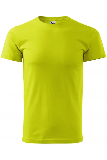 Tricou simplu pentru bărbați - verde lime, XS
