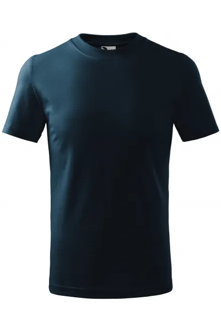 Tricou simplu pentru copii - albastru inchis, 134 cm / 8 ani