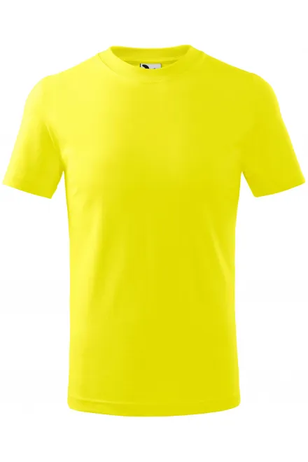 Tricou simplu pentru copii - galben de lămâie, 134 cm / 8 ani