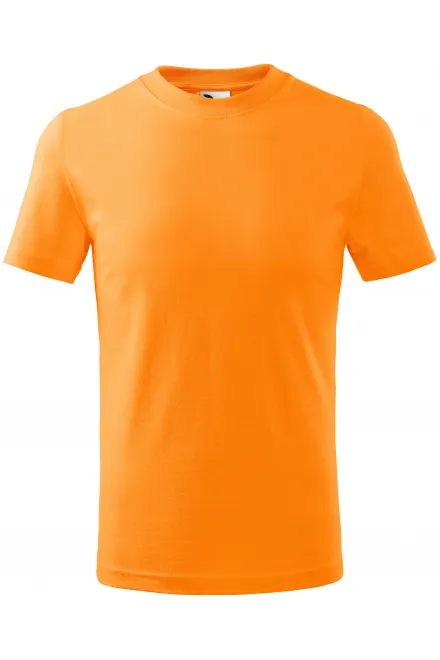 Tricou simplu pentru copii - mandarin, 134 cm / 8 ani