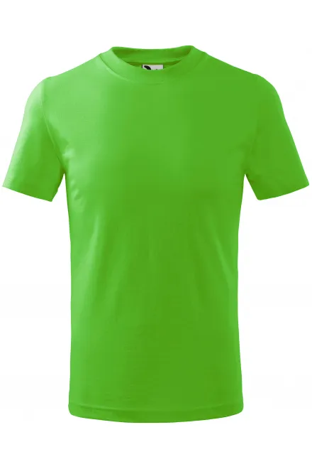 Tricou simplu pentru copii - măr verde, 134 cm / 8 ani