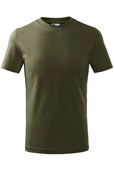 Tricou simplu pentru copii - military, 134 cm / 8 ani
