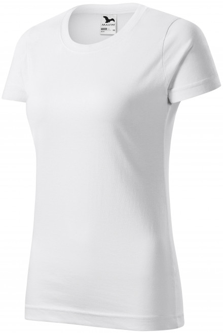 Tricou simplu pentru femei, alb, tricouri din bumbac