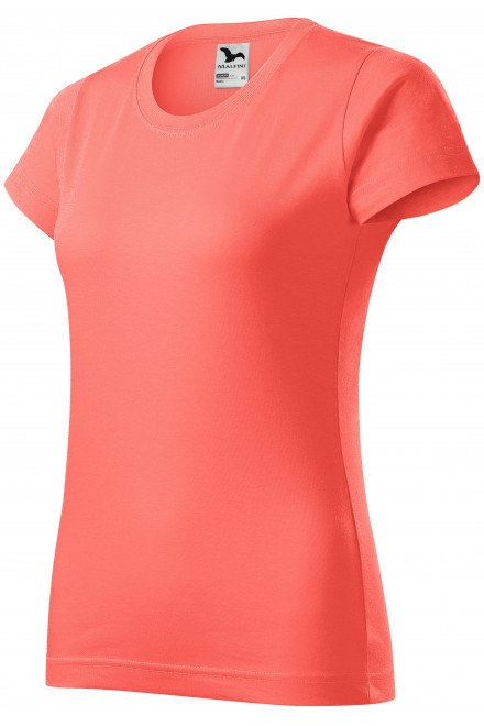 Tricou simplu pentru femei, coral, tricouri portocalii