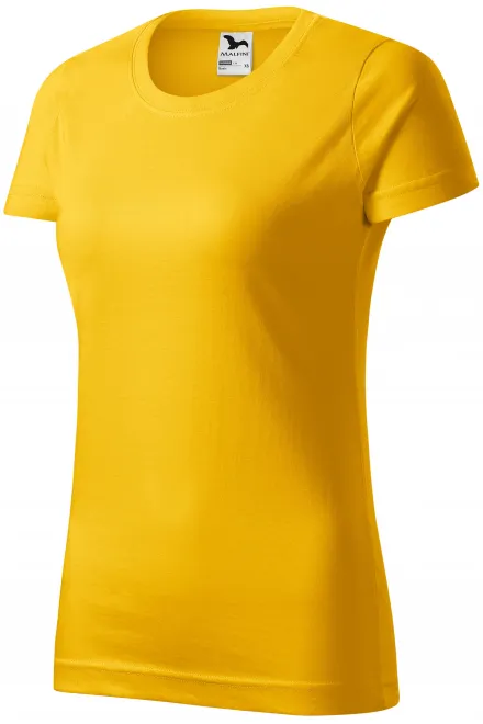 Tricou simplu pentru femei, galben