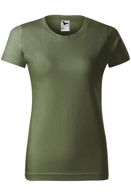 Tricou simplu pentru femei - khaki, XS