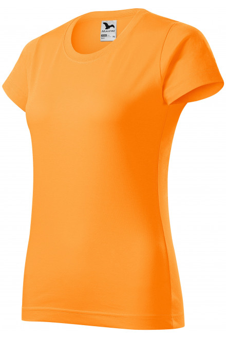 Tricou simplu pentru femei, mandarin, tricouri portocalii