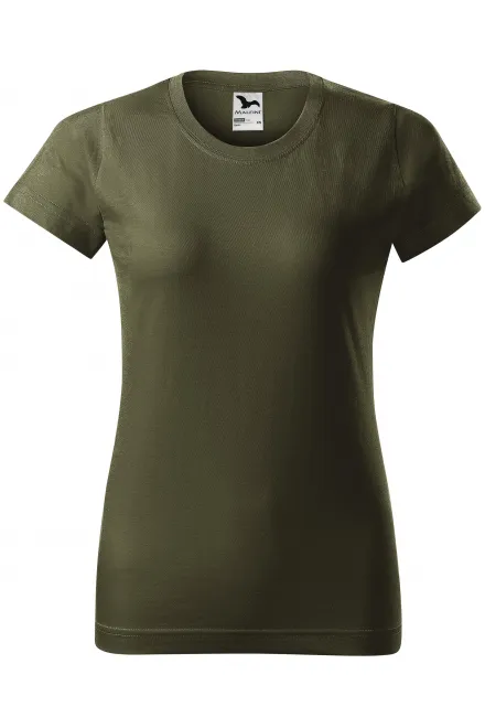 Tricou simplu pentru femei - military, XS