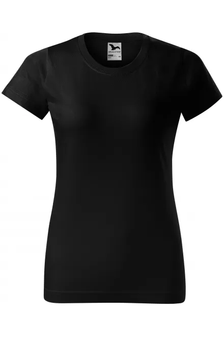 Tricou simplu pentru femei - negru, XS