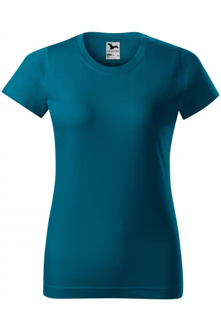 Tricou simplu pentru femei - petrol blue, XS