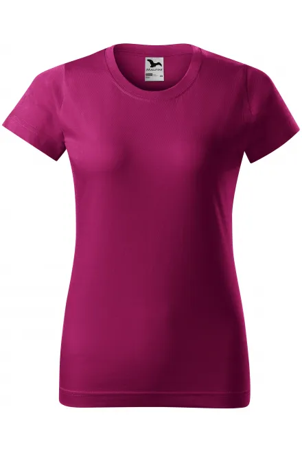 Tricou simplu pentru femei - roșu fucsia, XS