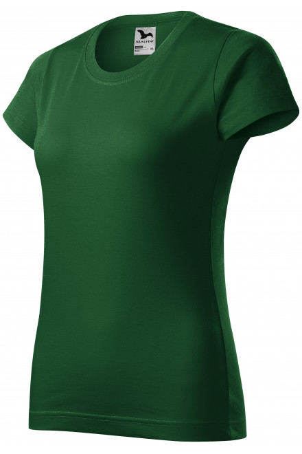 Tricou simplu pentru femei, sticla verde, tricouri simple