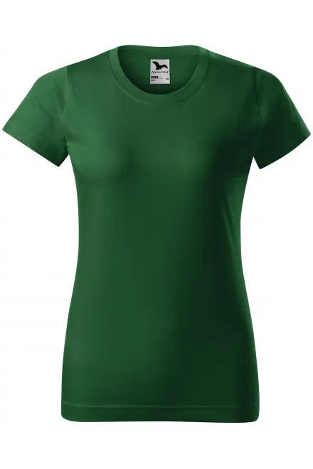 Tricou simplu pentru femei - sticla verde, XS