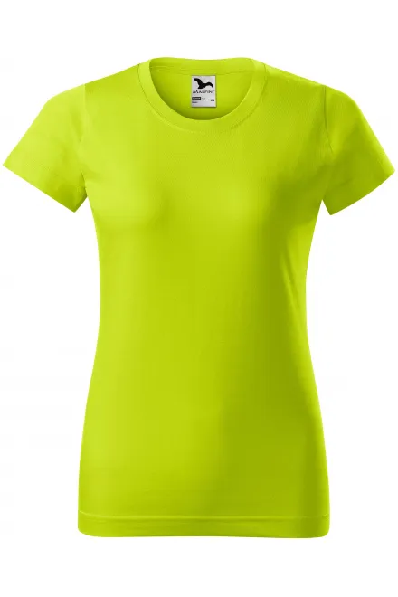 Tricou simplu pentru femei - verde lime, XS