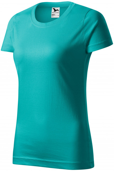 Tricou simplu pentru femei, verde smarald, tricouri de dama