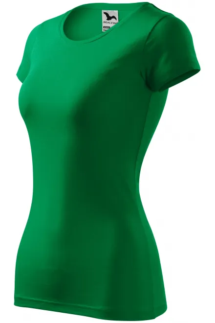 Tricou slim fit pentru femei, iarba verde
