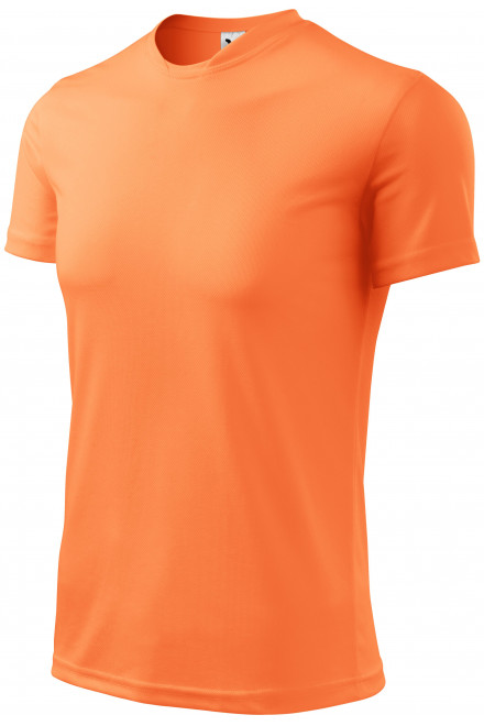 Tricou sport pentru copii, neon mandarin, tricouri pentru copii