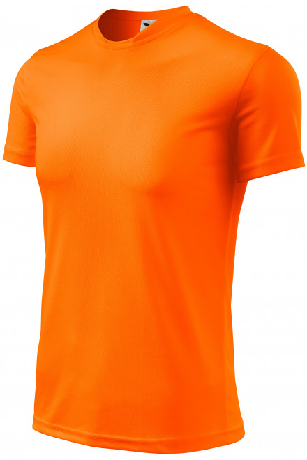 Tricou sport pentru copii, portocaliu neon, tricouri pentru copii