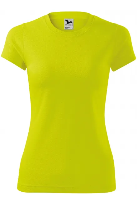 Tricou sport pentru femei - galben neon, 2XL