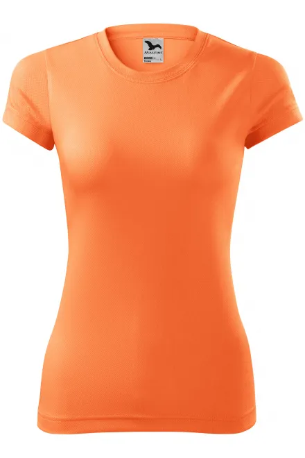 Tricou sport pentru femei - neon mandarin, 2XL