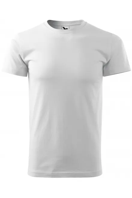 Tricou unisex cu greutate mai mare - alb, XL