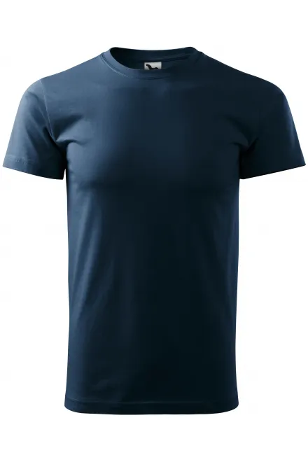 Tricou unisex cu greutate mai mare - albastru inchis, XL