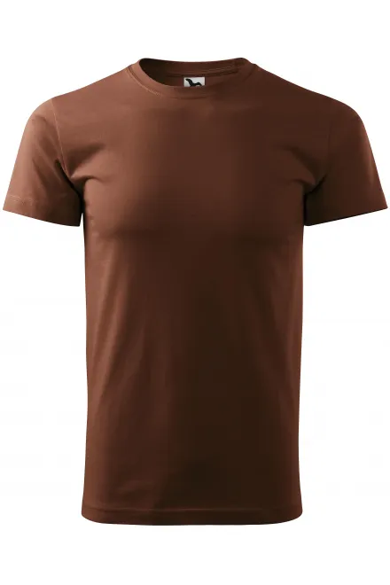 Tricou unisex cu greutate mai mare - ciocolată, XL