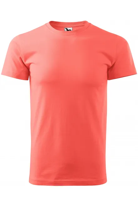 Tricou unisex cu greutate mai mare - coral, XL