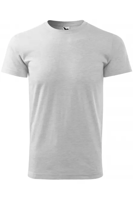 Tricou unisex cu greutate mai mare - marmură gri deschis, XL