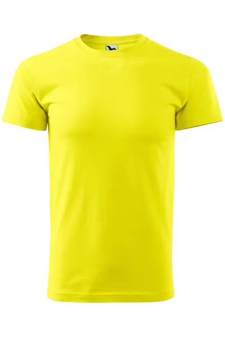 Tricou unisex cu greutate mai mare - galben de lămâie, XL