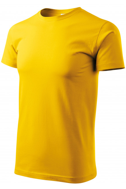 Tricou unisex cu greutate mai mare, galben, tricouri