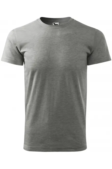Tricou unisex cu greutate mai mare - marmură gri închis, XL