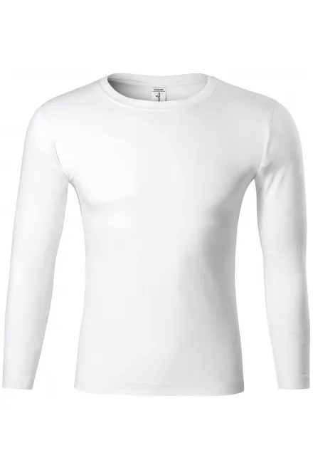 Tricou ușor cu mâneci lungi - alb, XS