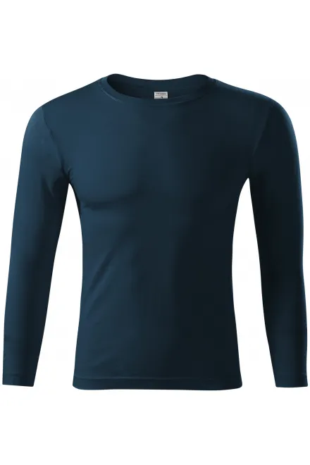 Tricou ușor cu mâneci lungi - albastru inchis, XS