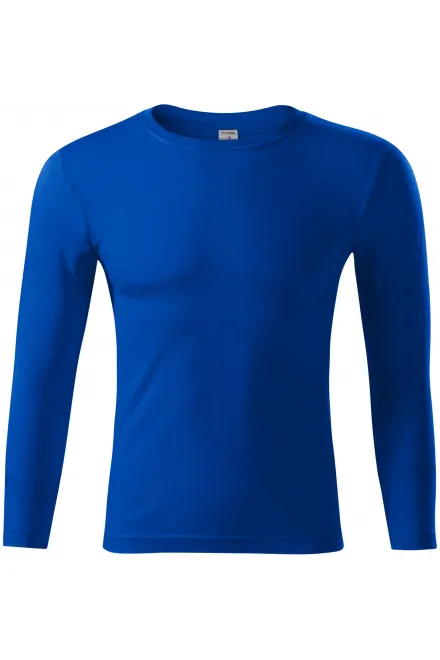 Tricou ușor cu mâneci lungi - albastru regal, XS