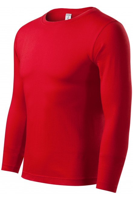 Tricou ușor cu mâneci lungi, roșu