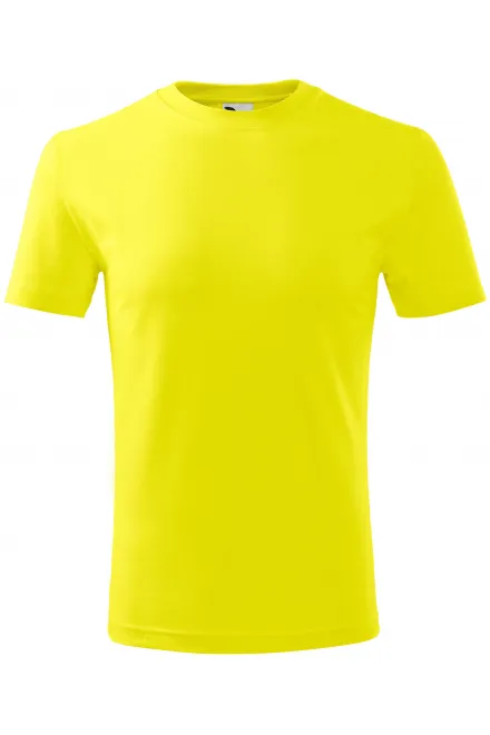 Tricou ușor pentru copii - galben de lămâie, 158 cm / 12 ani