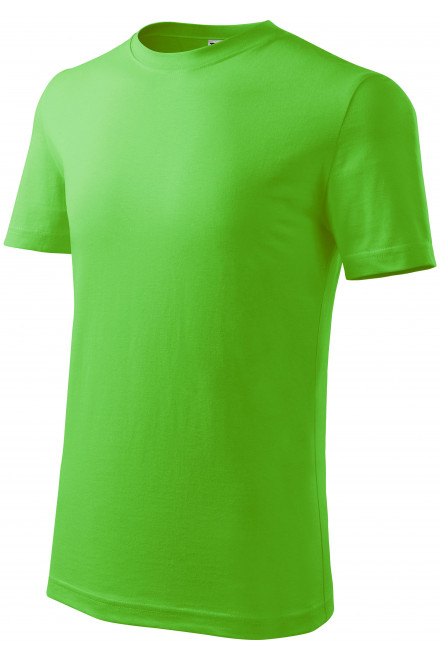 Tricou ușor pentru copii, măr verde, tricouri fără imprimare