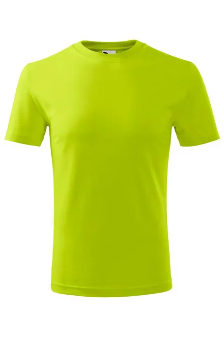 Tricou ușor pentru copii - verde lime, 158 cm / 12 ani